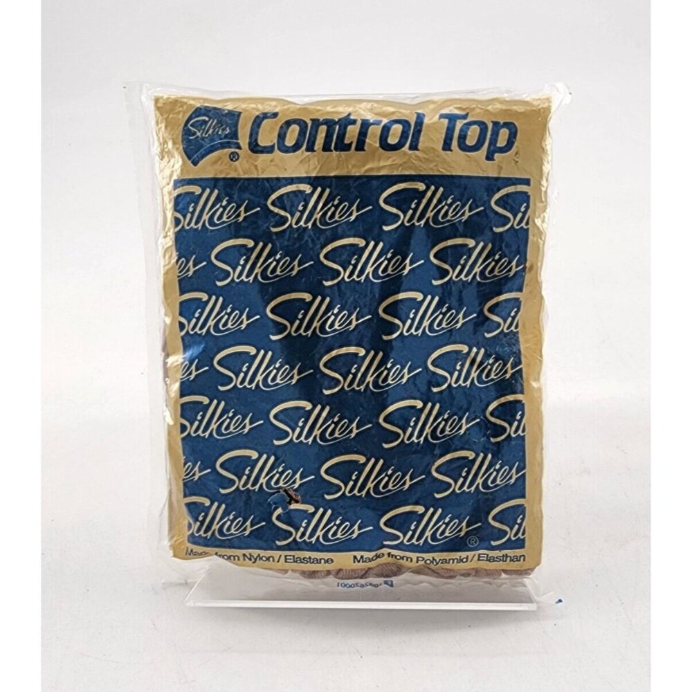 Vtg Silkies Control Top Support Legs Nylon Pantyhose 070502 Honey Size‎ XL